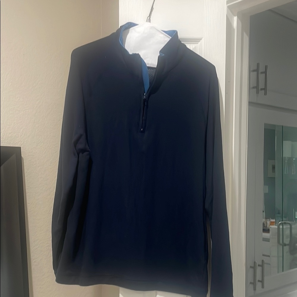 Navy Blue Quarter-Zip Pullover